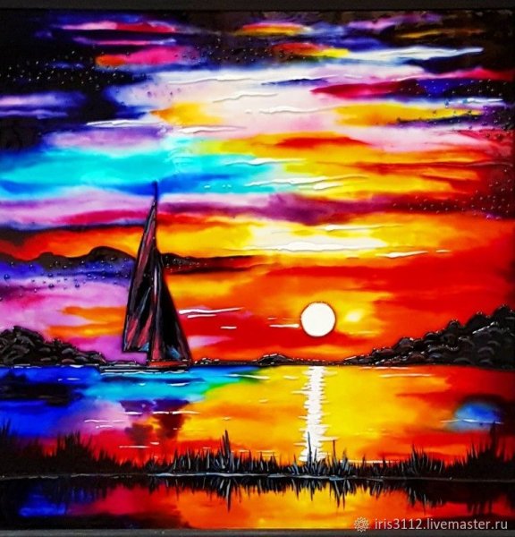 Картины на стекле в интерьере