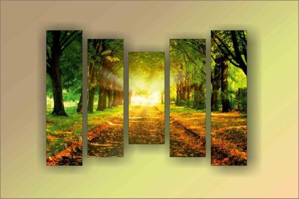 Стеклянное панно на стену с подсветкой