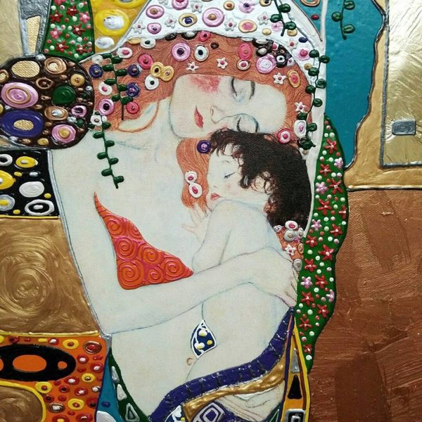 Три возраста картина Климта