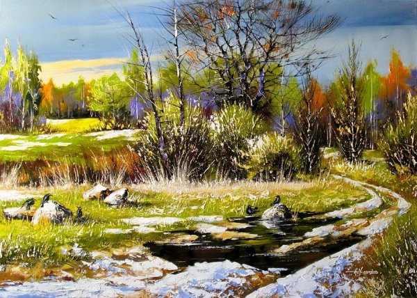 Ольга Дарчук картина "Весна в Венеции"