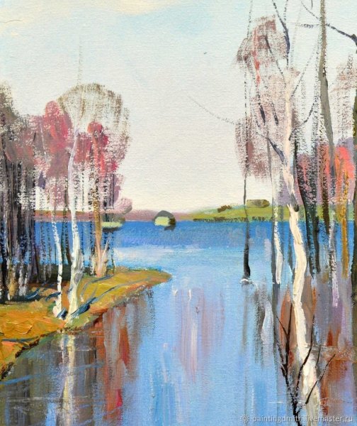 Цветущая сирень живопись