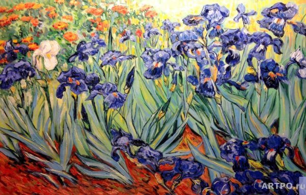 Холст. Винсент Ван Гог "ирисы"