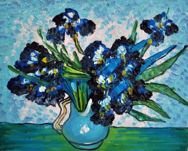 Винсент Ван Гог ирисы в вазе