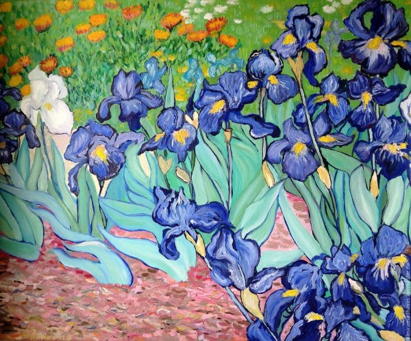 Постимпрессионизм Ван Гог ирисы