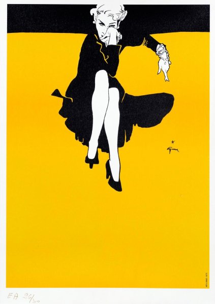 Художник Рене Грюо леди