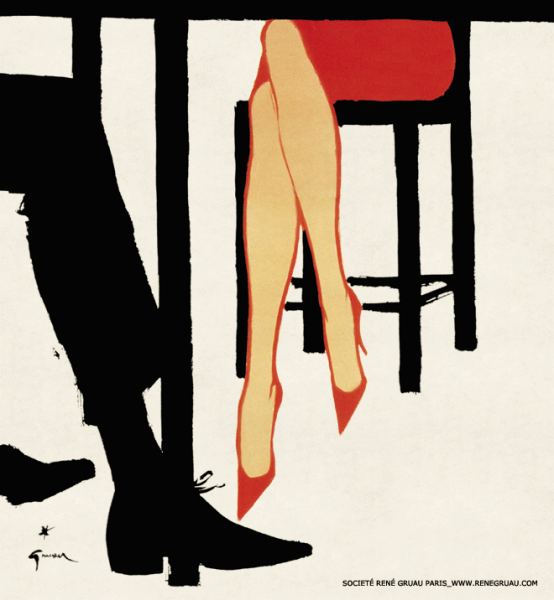 Рене Грюо красный поцелуй