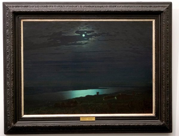 Куинджи Лунная ночь Третьяковская галерея