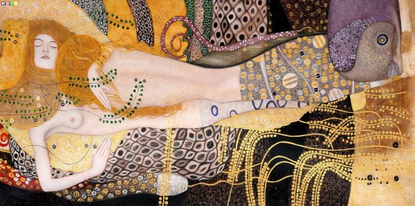 Густав климт водяные змеи