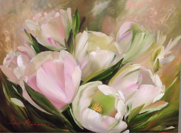 Joanna Domagalska, живопись мастихином