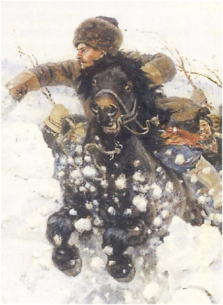Взятие снежного городка картина Сурикова
