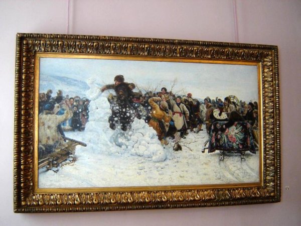 Сурикова взятие снежного городка