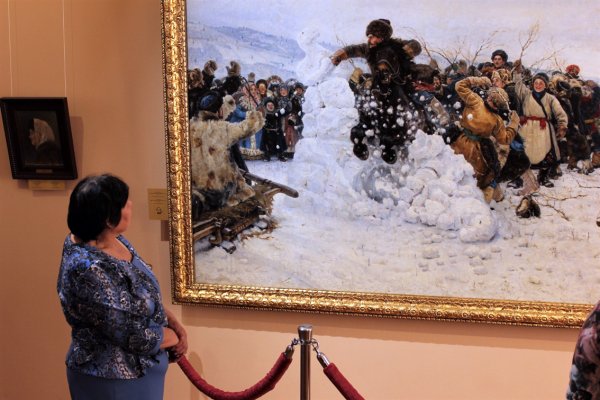 Василий Иванович Суриков взятие снежного городка