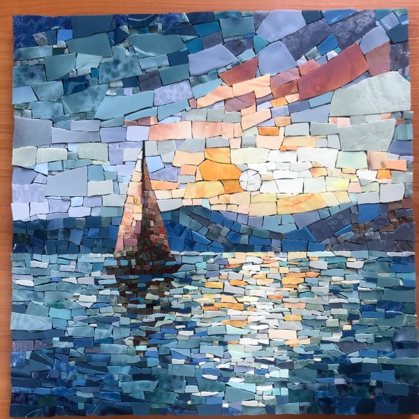 Пейзаж из мозаики