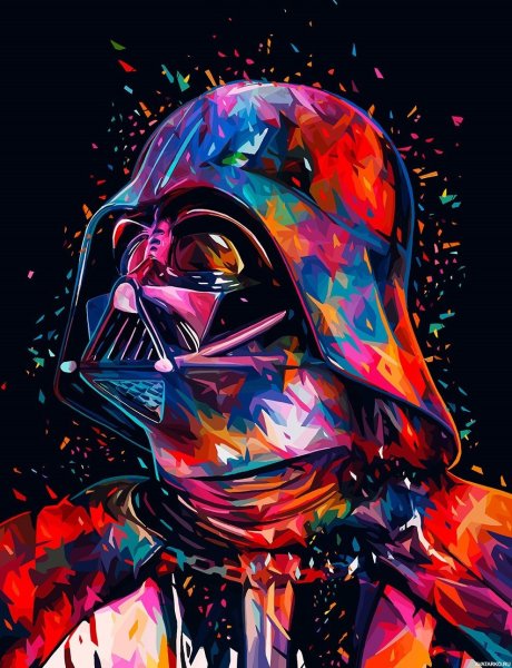 Рисование по номерам Дарт Вейдер