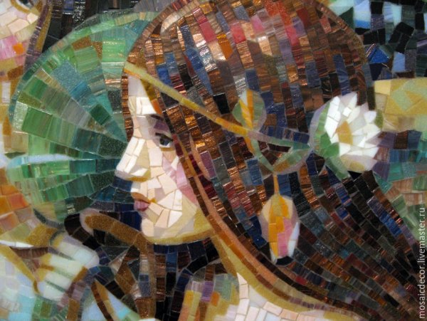 Панно климт из мозаики