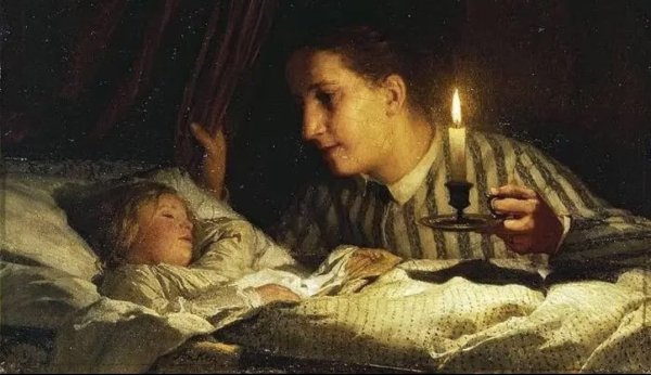 Ребенок в колыбели