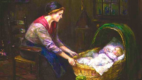 Колыбель для младенцев арт