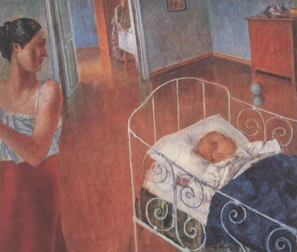 Русская девушка с люлькой