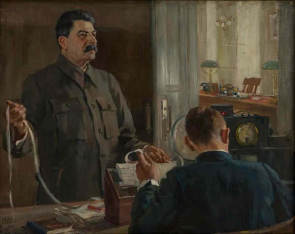 А.М. Герасимов. «И.В. Сталин и к.е. Ворошилов в Кремле».193