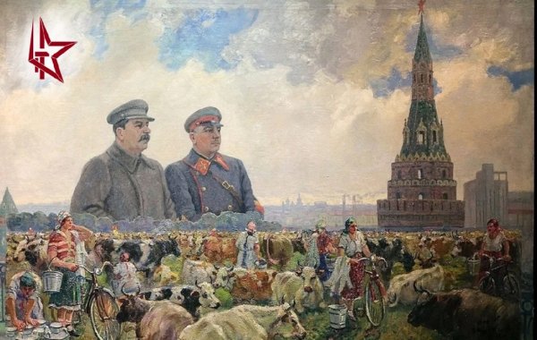 Герасимов Сталин и Ворошилов в Кремле 1938