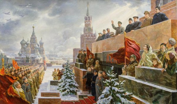 Парад Победы 1945 трибуна мавзолея