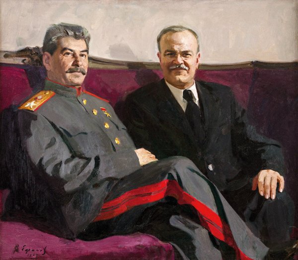 «И. В. Сталин и к. е. Ворошилов в Кремле» (1938) Александра Герасимова