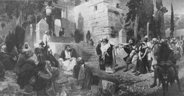 Василий Поленов «Христос и грешница», 1888