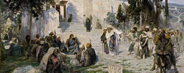 "Христос и грешница" (1888) в. Поленова.