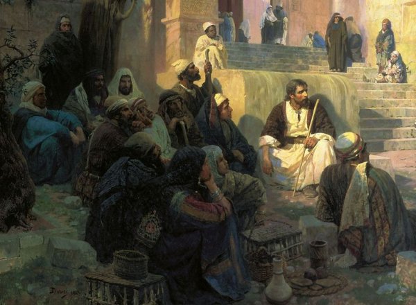 «Христос и грешница» Василия Поленова