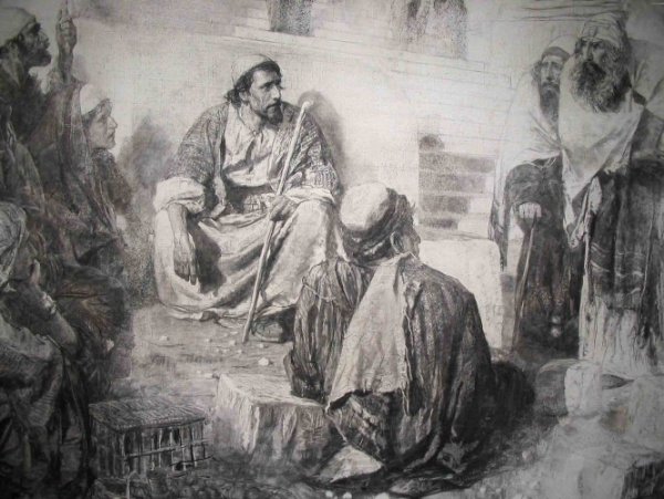 Христос и грешница (кто из вас без греха?) Василий Дмитриевич Поленов