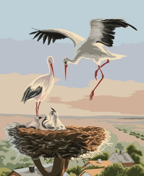 Золотое Руно Аисты на крыше