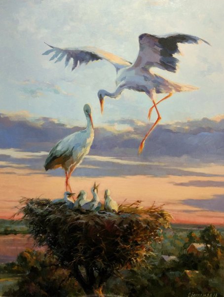 Бессонов Сергей картина Аисты