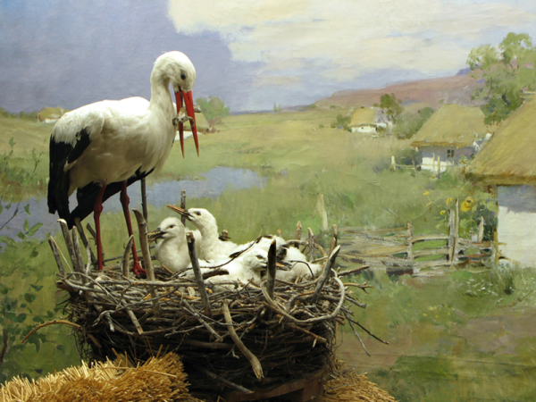 Сергей художник картина Аисты