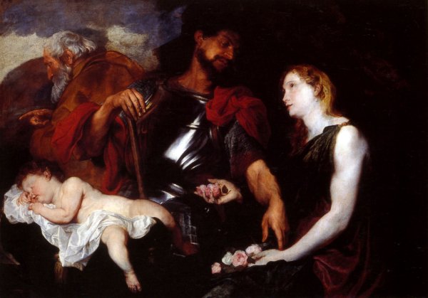 Антонис Ван Дейк «пьяный силен», 1620,