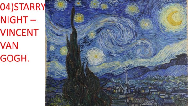Звездная ночь Ван Гог 4к