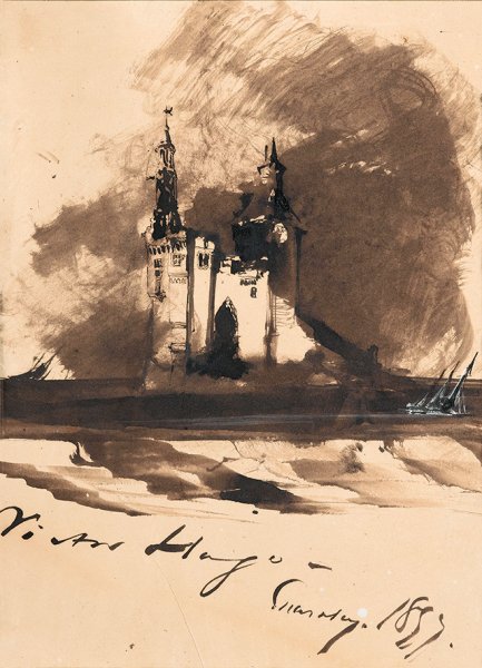 Виктор Гюго кофейная живопись