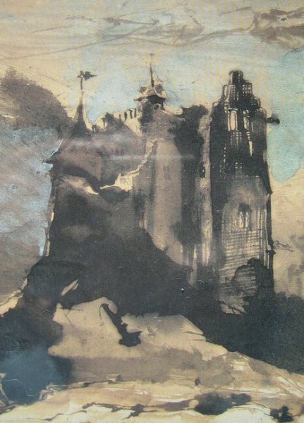 Виктор Гюго акварель