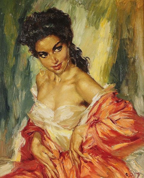 Польский художник Boleslaw von Szankowski 1873-1953