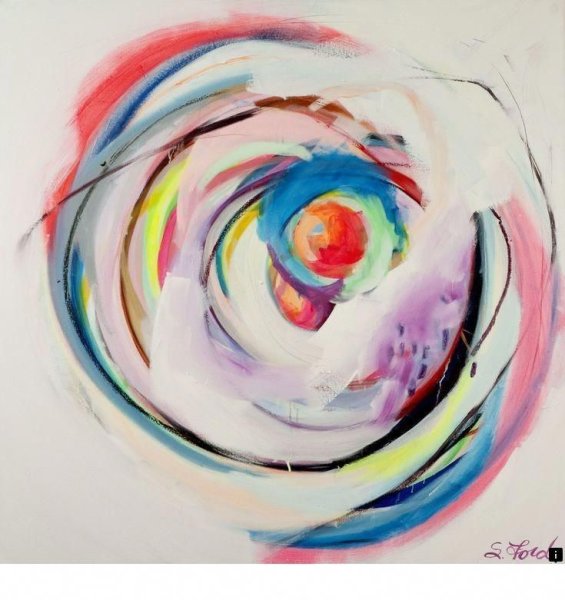 Панно из кружочков