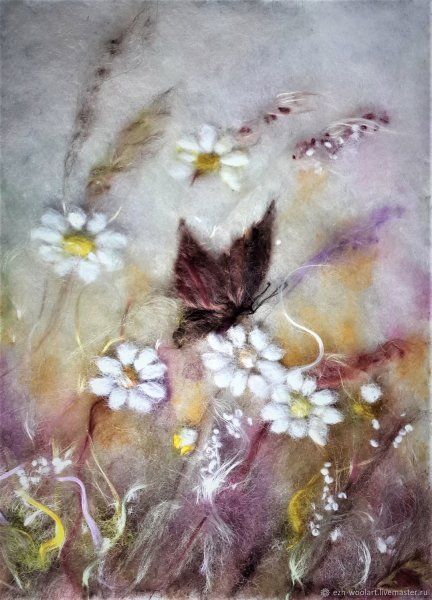 Картины из шерсти