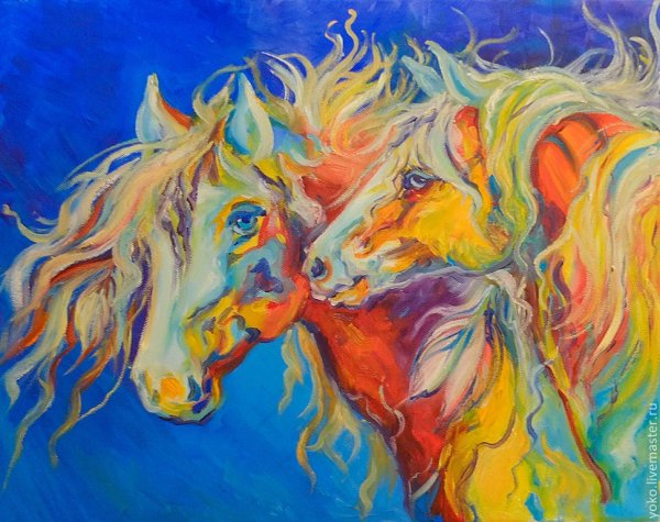 Картины лошадей маслом на холсте