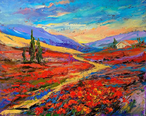 Наталья Ширяева картины мастихином