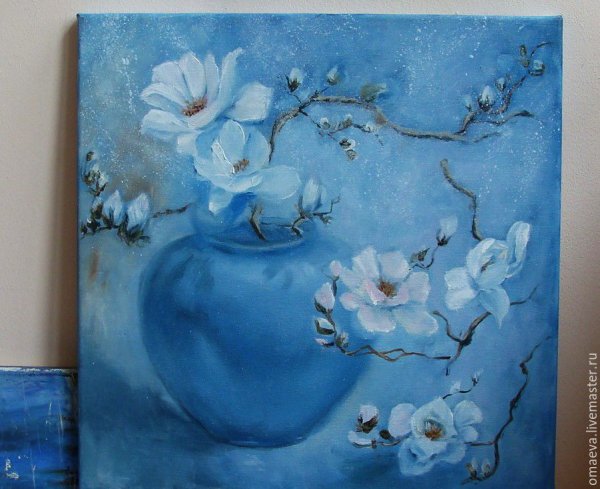 Живопись в голубых тонах