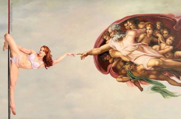 «Сотворение Адама» Микеланджело Буонаротти