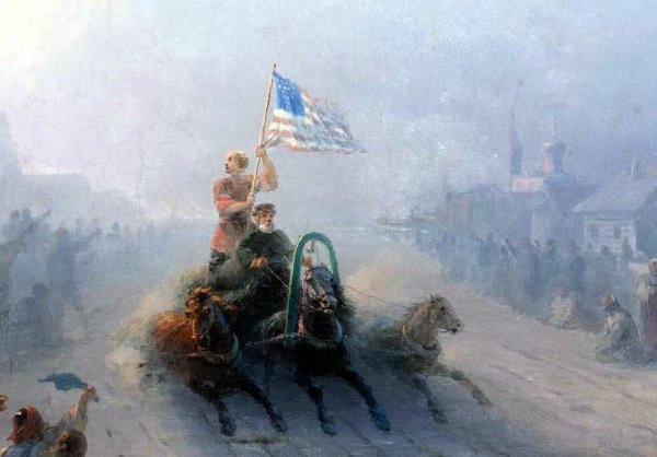 Иван Айвазовский «раздача продовольствия», 1892 год