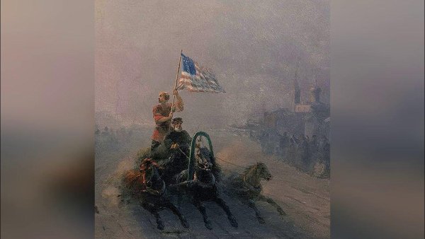 Картина Айвазовского корабль продовольствия