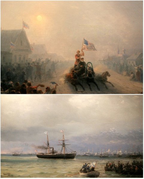 Картина Айвазовского раздача продовольствия