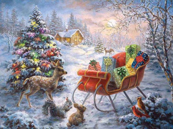 Картины Nicky Boehme Рождественские