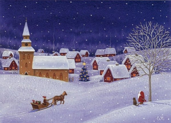 Художник Nicky Boehme новый год