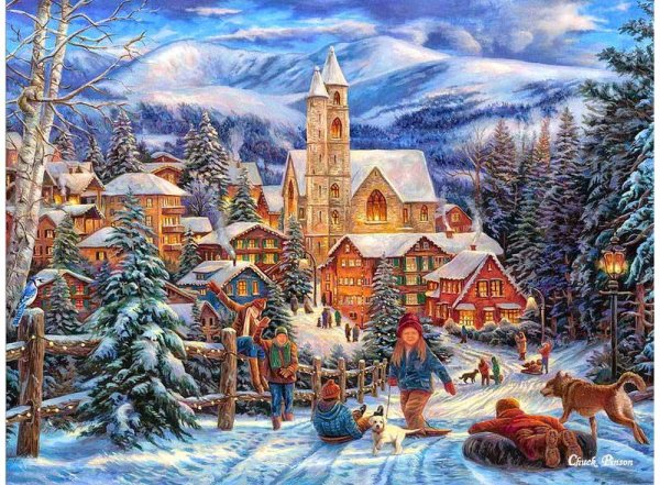 Художник Ruane Manning Рождество